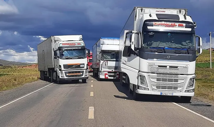Transporte pesado. (Foto: La Raz&oacute;n).