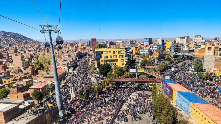 Bloqueos en El Alto (Foto: RRSS)