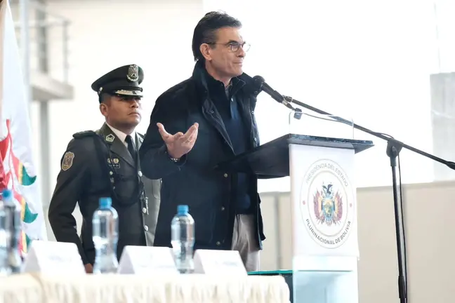 Presidente Rodrigo Paz en el Consejo Econ&oacute;mico y Social (Foto: Rodrigo Paz Pereira)