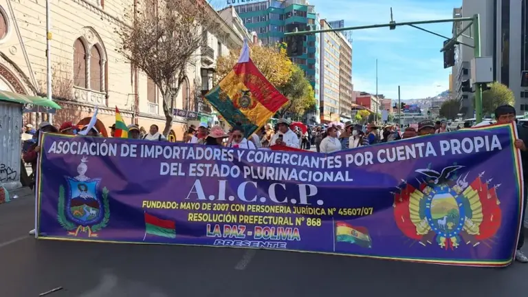 Comerciantes de La Paz.