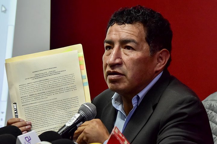 Víctor Borda, diputado del Movimiento Al Socialismo (MAS) Foto: AFP