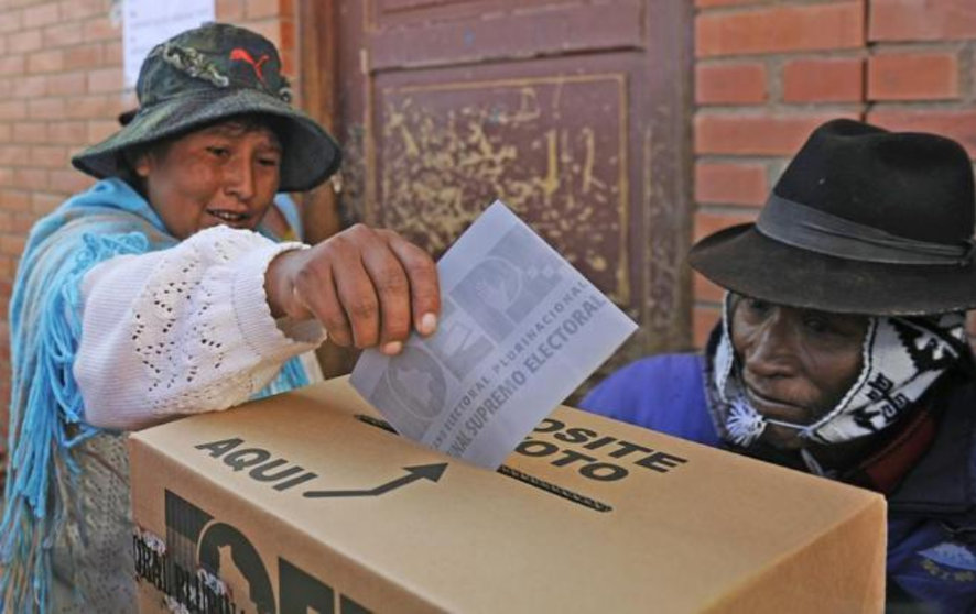Voto en Bolivia Foto: RRSS