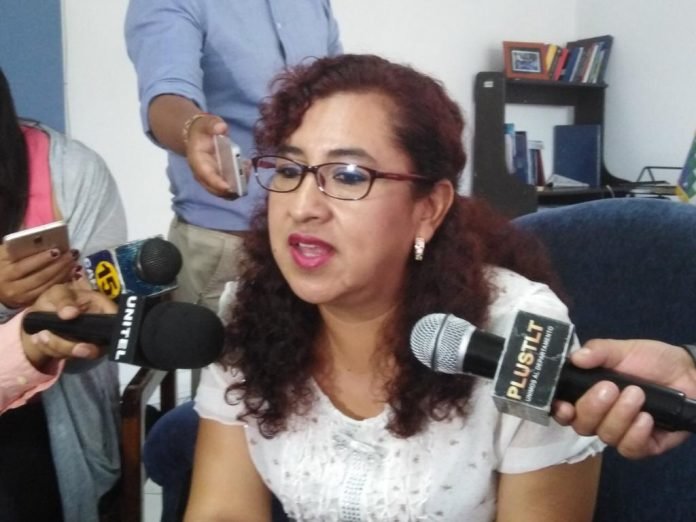 Senadora del Movimiento Al Socialismo, Gladis Alarcón (Foto: Noticias El Periodico Bolivia)