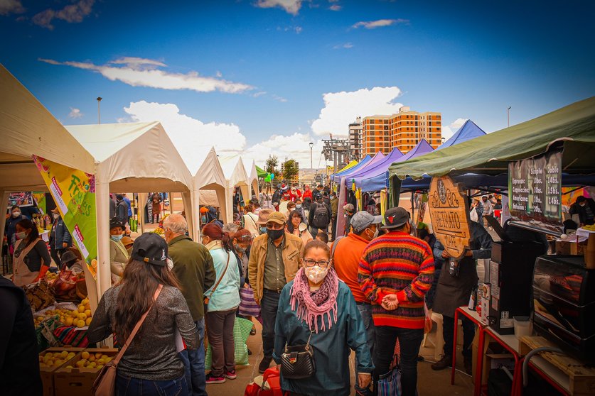 Feria en La Paz, imagen referencial Foto:SEDALP