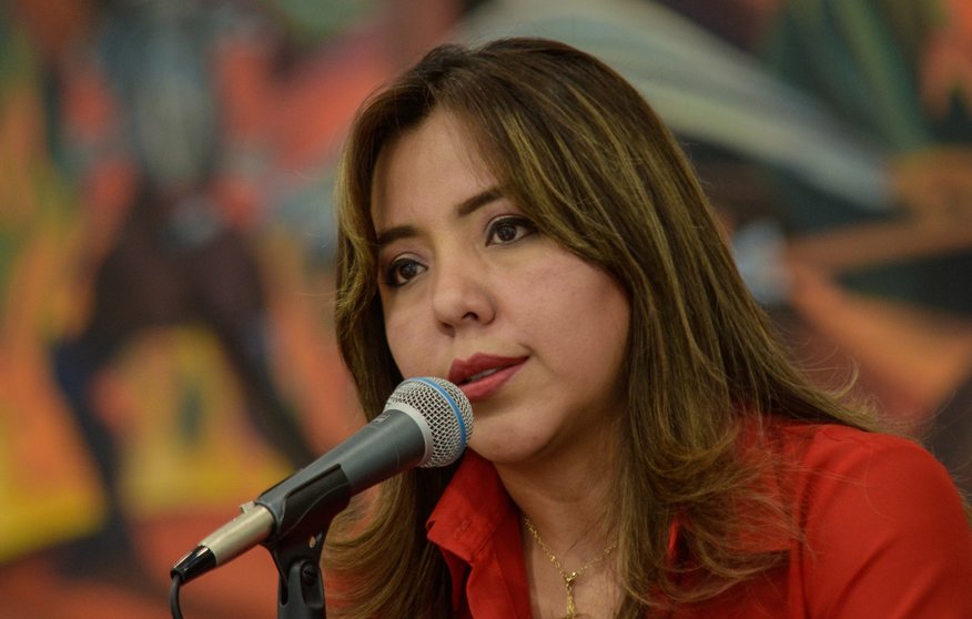 Gabriela Alcón, viceministra de comunicación (Foto. Viceministerio de Comunicación).