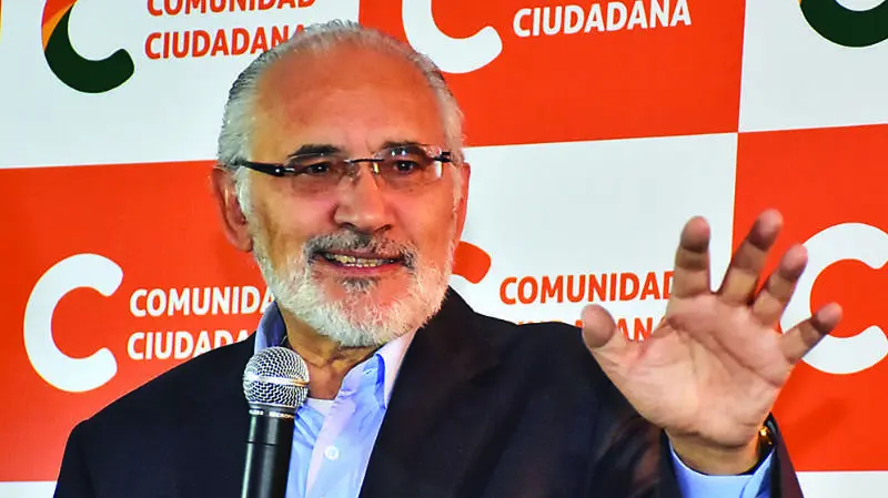 Carlos Mesa, candidato a la presidencia de Bolivia por "Comunidad Ciudadana" Foto: APG
