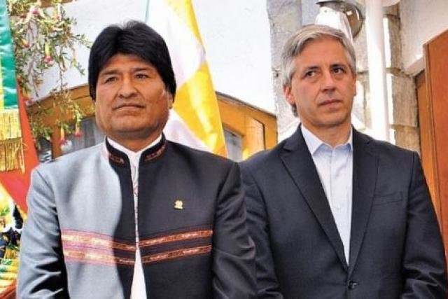 Evo Morales y Álvaro García Linera.