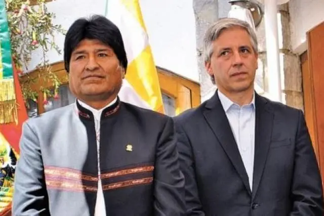 Evo Morales y &Aacute;lvaro Garc&iacute;a Linera.
