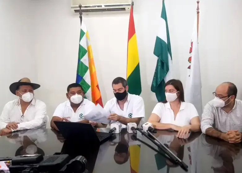 Alianza Creemos presenta denuncia ante el TSE para inhabilitar la sigla del MAS Foto: Creemos