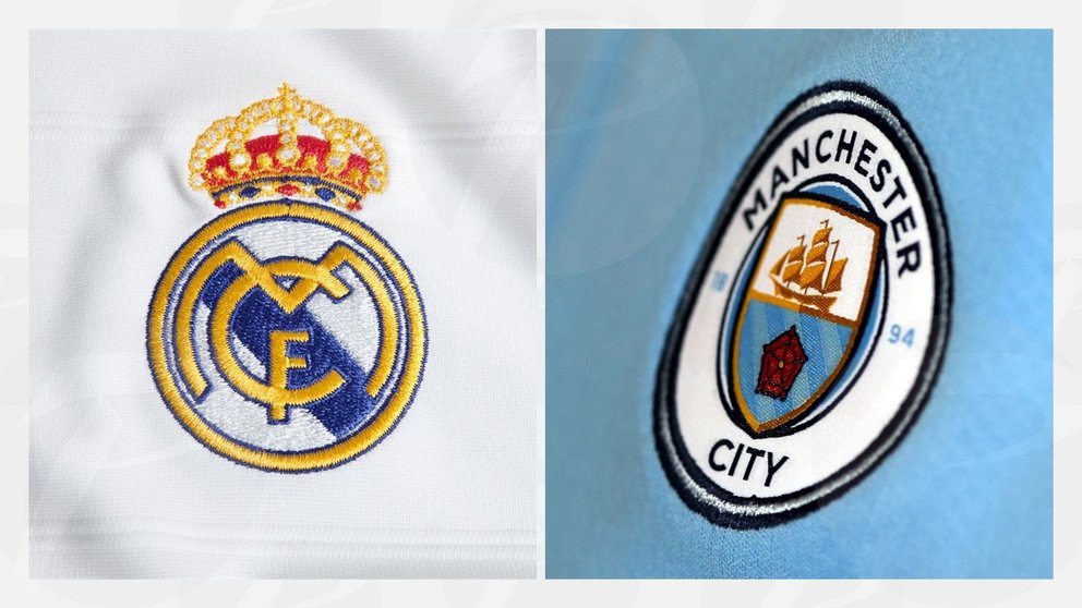 Escudos del Real Madrid y Manchester City