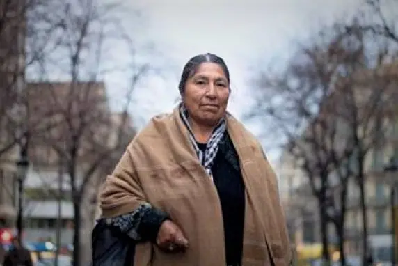 Esther, hermana de Evo Morales Foto: Correo del Sur