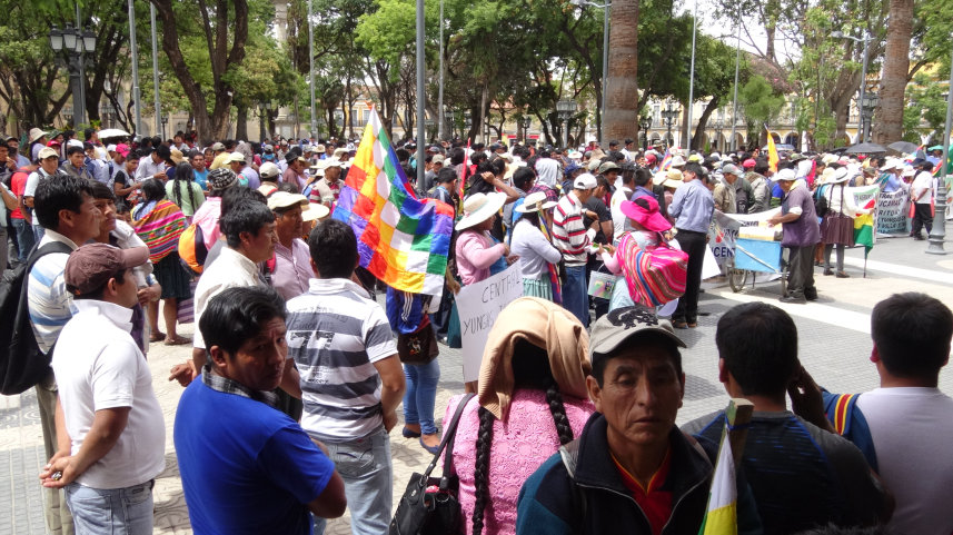 Protesta de comunarios Foto: Gerardo Bravo