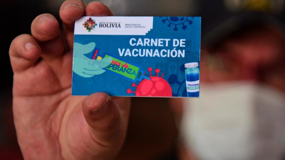 Carnet de Vacunación Bolivia Foto: RRSSATB