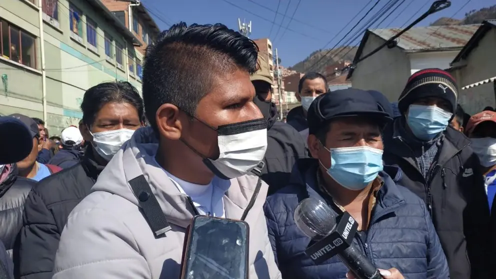 Arnold Alanes, dirigente de la facci&oacute;n paralela de Adepcoca (Foto: &Eacute;xito Noticias).