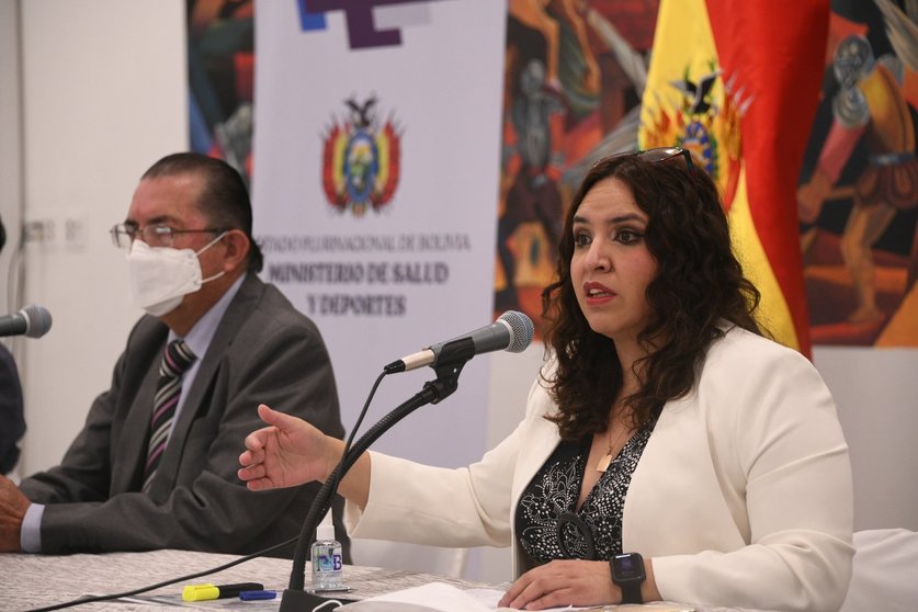 María Renee Castro, viceministra de vigilancia epidemiológica. (Foto. Ministerio de Salud y Deportes).