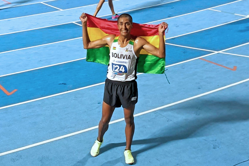 Vidal Basco Mamani, corredor boliviano. (Foto: Jornada).
