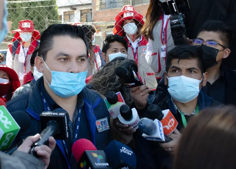 Carlos Santalla, responsable del INE La Paz. (Foto: INE).