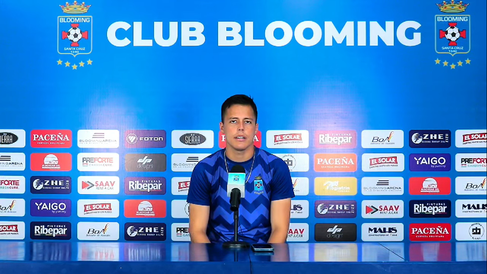 Daniel Camacho, mediocampista de Blooming. (Foto: Club Blooming).