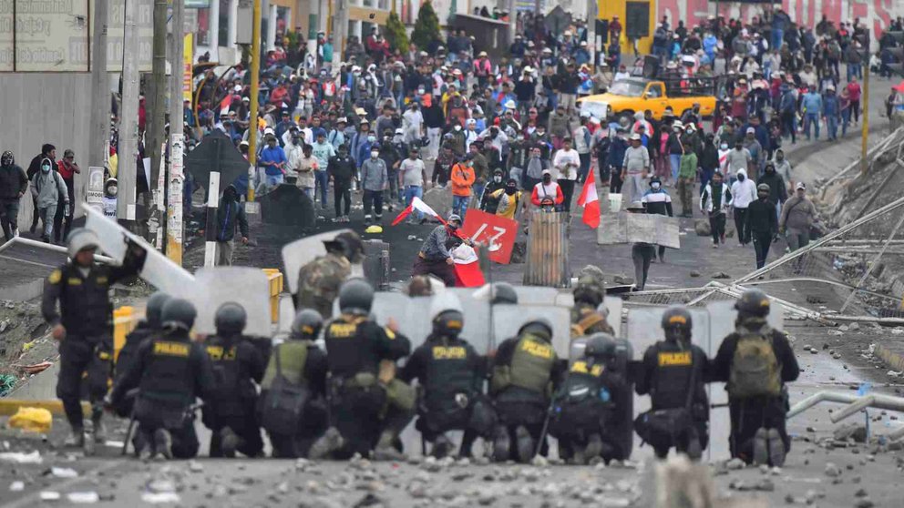 Protestas en Perú. (Foto: N+).