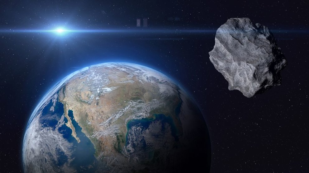 Asteroide 2023 BU, imagén creada. (Foto: MI México).