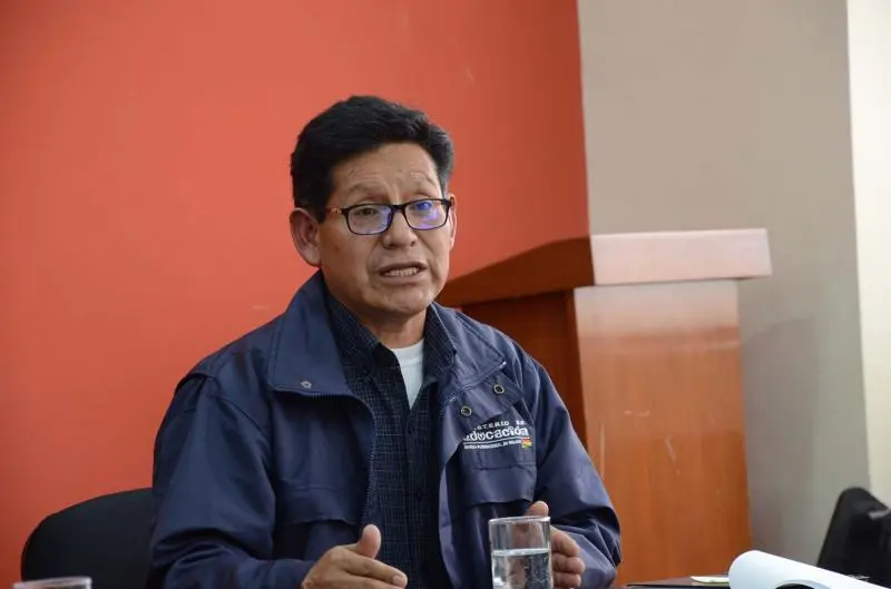 Edgar Pary, ministro de educaci&oacute;n. (Foto: RTP Bolivia).