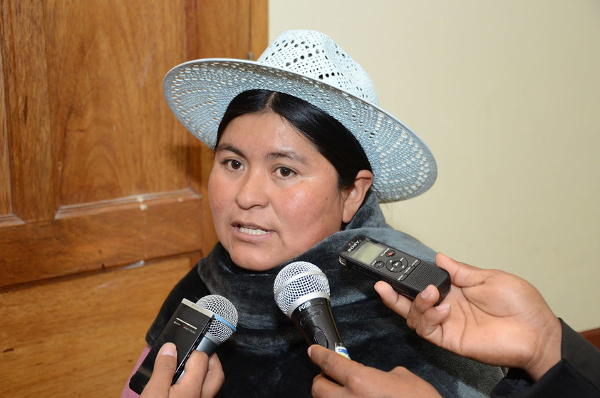 Primitiva Guarachi, presidenta departamental de Movimiento al Socialismo en Cochabamba. (Foto: Flickr).