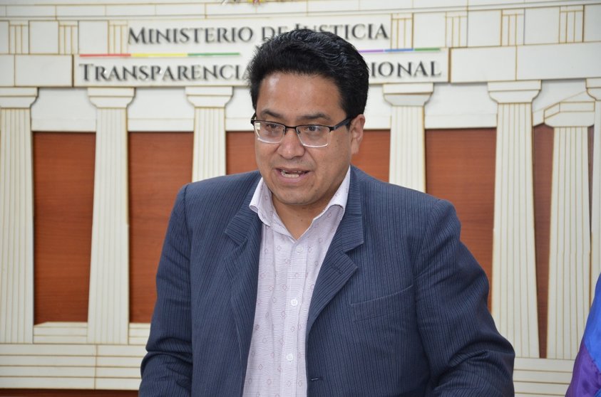 César Siles, viceministro de justicia. (Foto: Ministerio de Justicia).