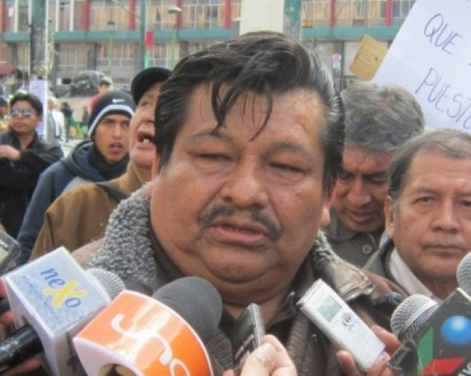 Jes&uacute;s Cahuana, dirigente gremial cruce&ntilde;o. (Foto: ANF).