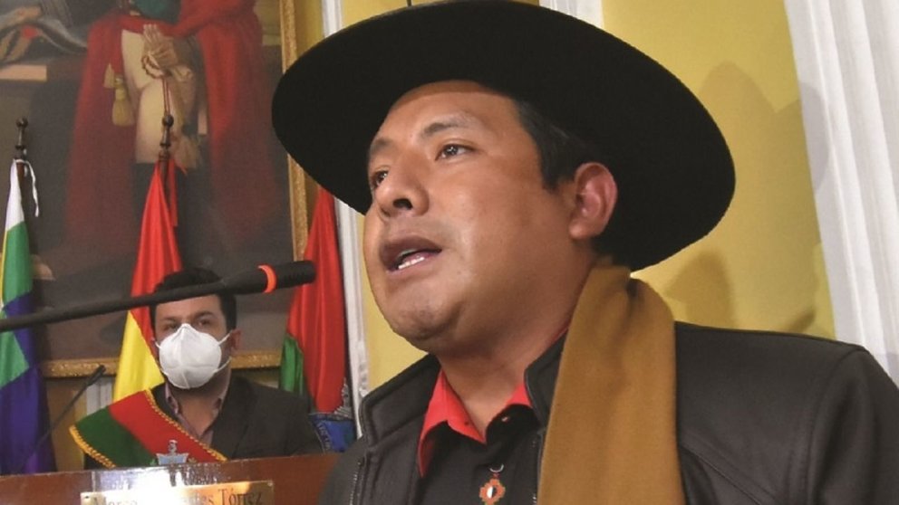 Santos Quispe, gobernador de La Paz. (EjuTv).