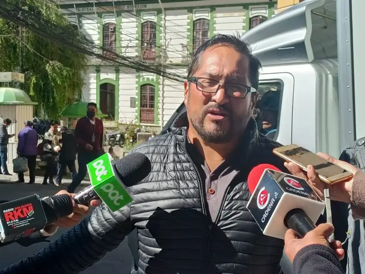 Iv&aacute;n Melendez, representante de la plataforma ciudadana Otra Bolivia es posible. (Foto: La Patria).