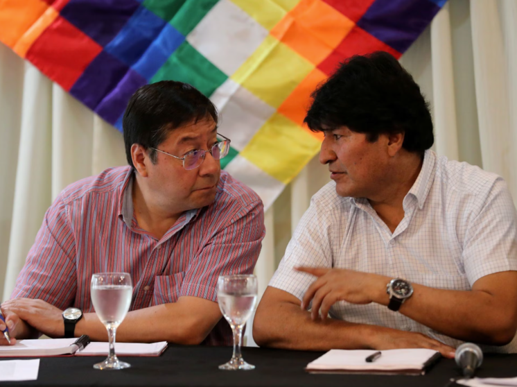 Luis Arce y Evo Morales Foto: ElPais