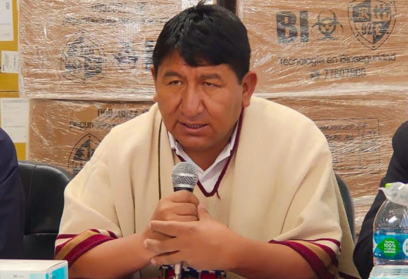 Jhonny Mamani, gobernador de Potosí. (Foto: La Razón).