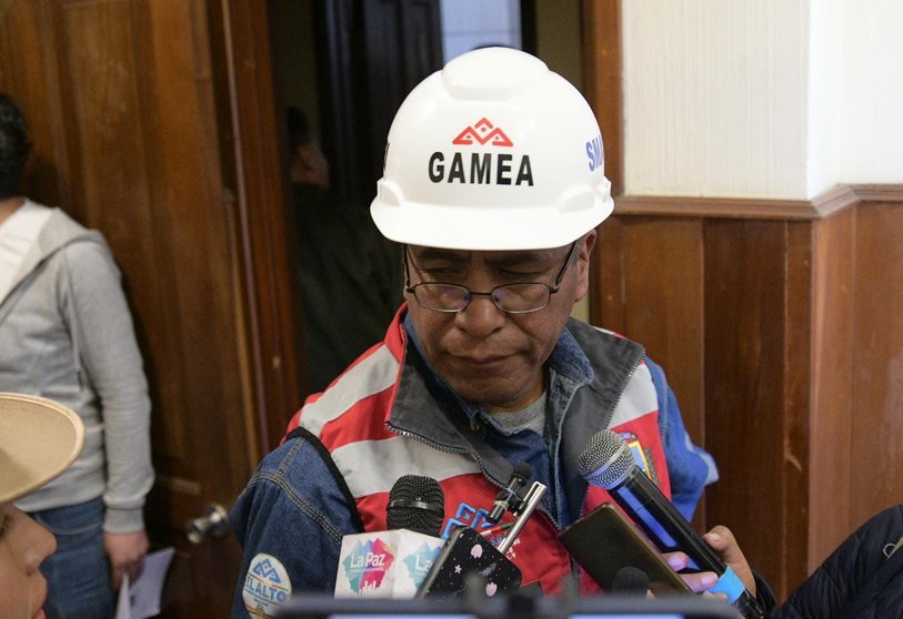 Gabriel Pari, secretario de agua y saneamiento social del Gobierno Autónomo Municipal de El Alto. (Foto: Brújula Digital).