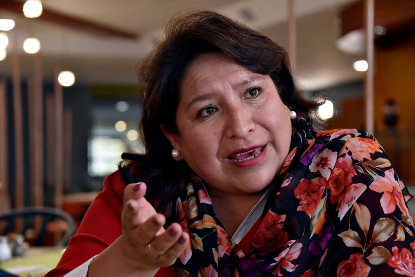 Dina Chuquimia, vocal del Tribunal Supremo Electoral. (Foto: La Razón).