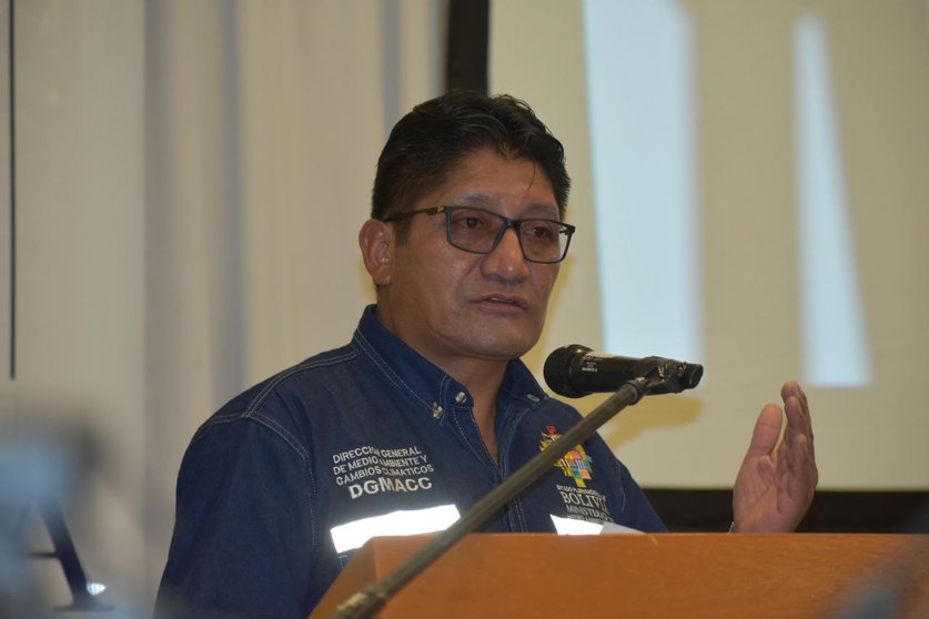 Magín Herrera, viceministro de e medio ambiente y agua. (Foto: ABI).