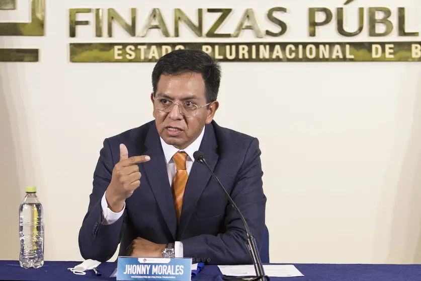 Jhonny Morales, viceministro de econom&iacute;a y finanzas p&uacute;blicas. (Foto: BolTV).