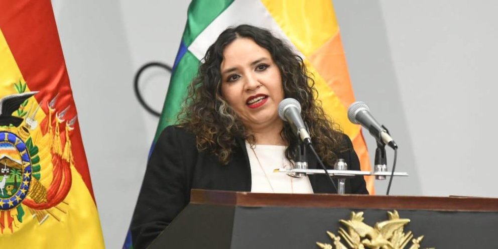 María Renee Castro, ministra de salud y deportes. (Foto: Unitel).