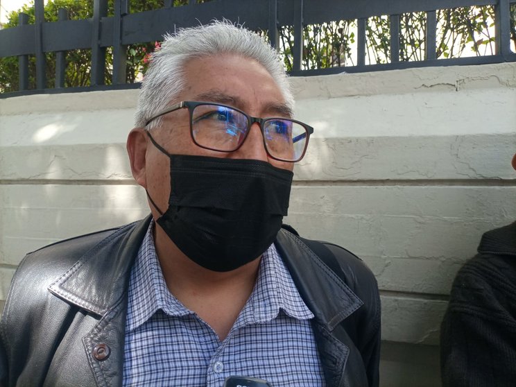 Mario Delgado, representante de la organizaron “Vanguardia de jubilados". (Foto: Éxito Noticias).