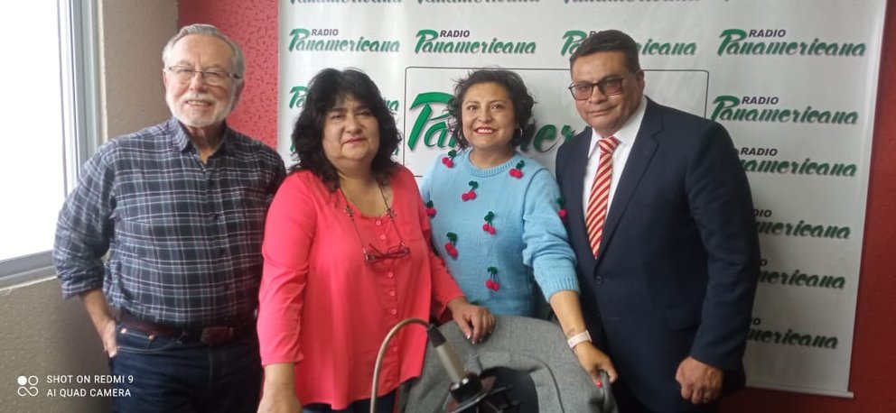 De izquierda a derecha: Juan del Granado, Jimena Costa, Leticia Benavente y Franklin Gutiérrez.