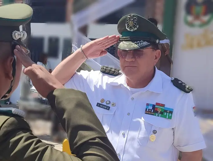 Erick Holgu&iacute;n, polic&iacute;a. (Foto: El Deber).