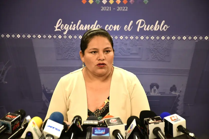 Deisy Choque, diputada del MAS. (Foto: CD).