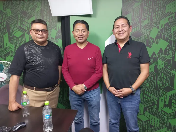 De izquierda a derecha: Franklin Guti&eacute;rrez, Jos&eacute; Luis Flores y Jos&eacute; Luis Bedregal.