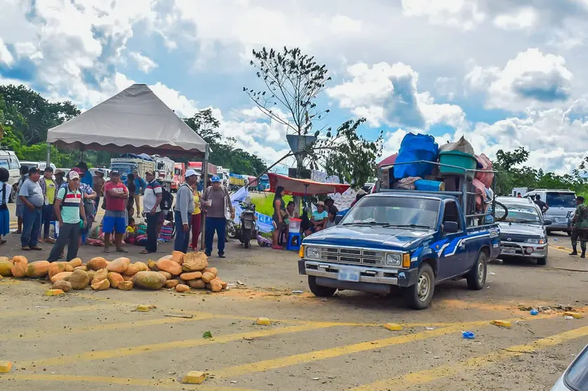 Bloqueo Yapacani. (Foto: MOSV).