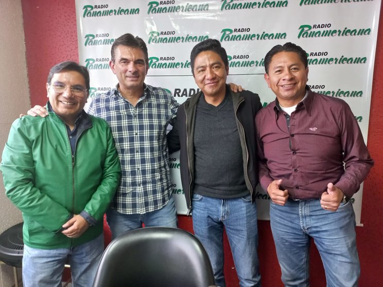 De izquierda a derecha: Marcelo Silva, Rodrigo Paz, Marcelo Arequipa y José Luis Flores.
