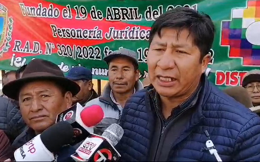 Nicanor Cochi, Fejuve El Alto. (Foto. Erbol).