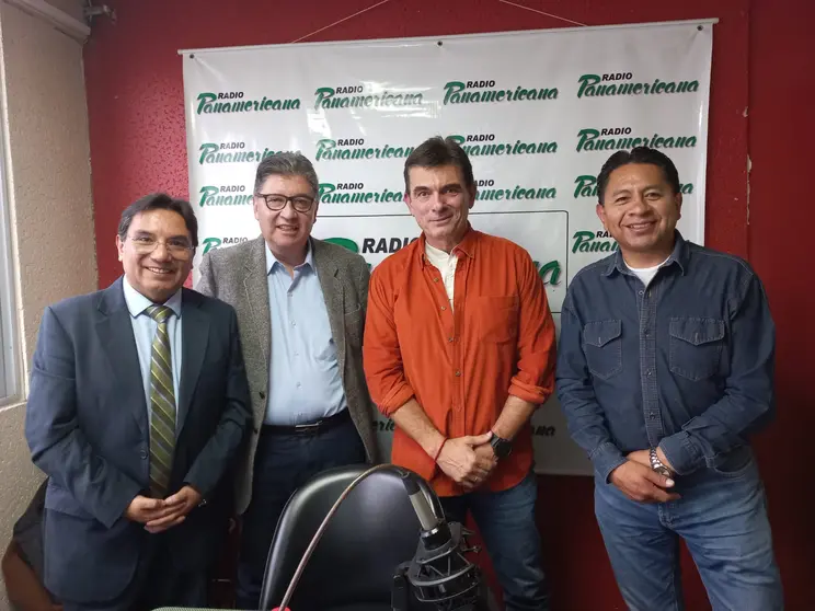 De izquierda a derecha: Marcelo Silva, Antonio G&oacute;mez, Rodrigo Paz y Jos&eacute; Luis Flores