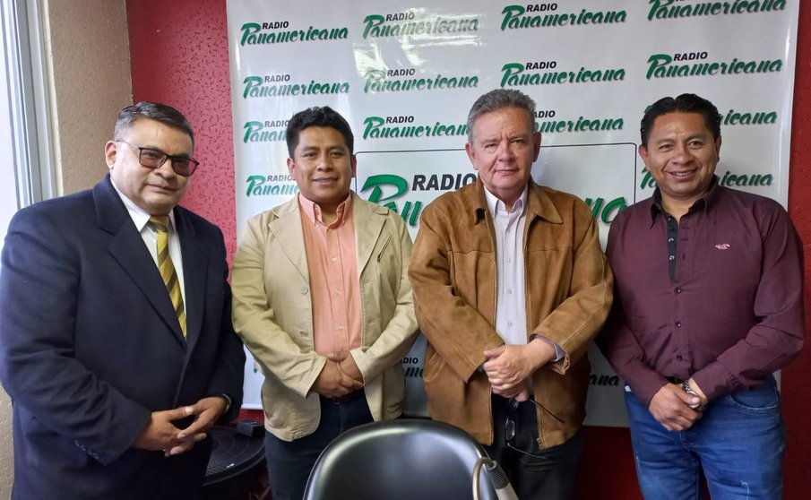 De izquierda a derecha: Franklin Gutiérrez, Israel Quino, Luis Eduardo Siles y José Luis Flores.