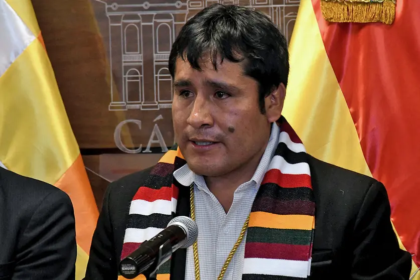 Israel Huaytari, diputado masista. (Foto. La Raz&oacute;n).