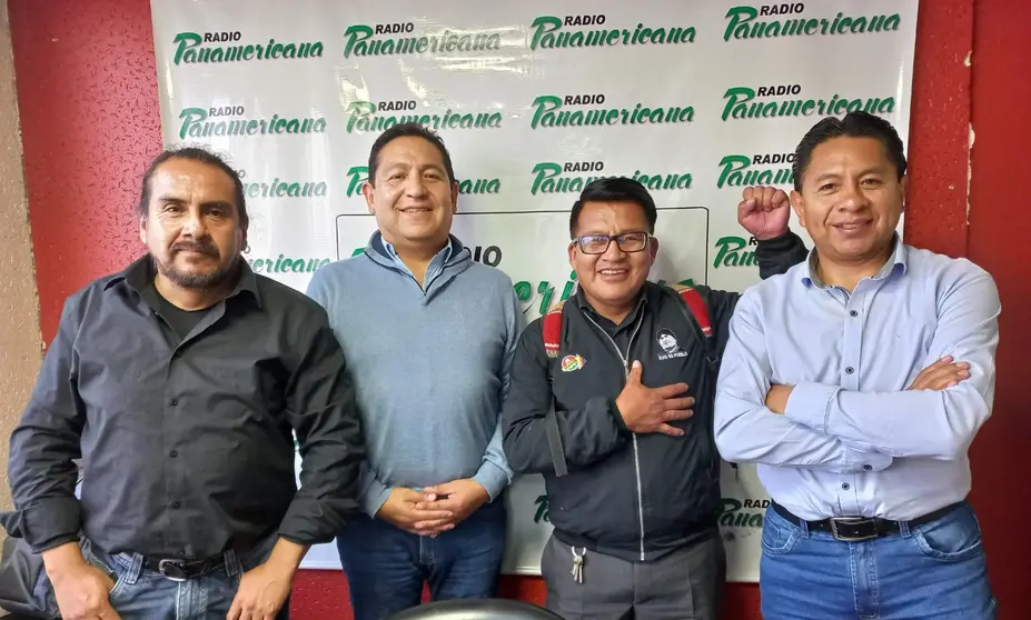 De izquierda a derecha: Mart&iacute;n Moreira, Jos&eacute; Luis Bedregal, Ren&aacute;n Cabezas y Jos&eacute; Luis Flores.
