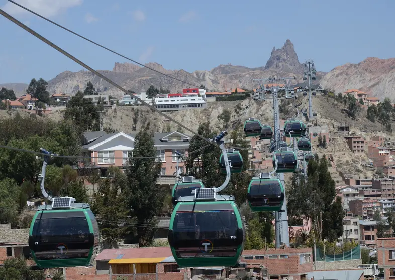 Telef&eacute;rico Verde, La Paz-Bolivia. (Foto: El Pa&iacute;s).